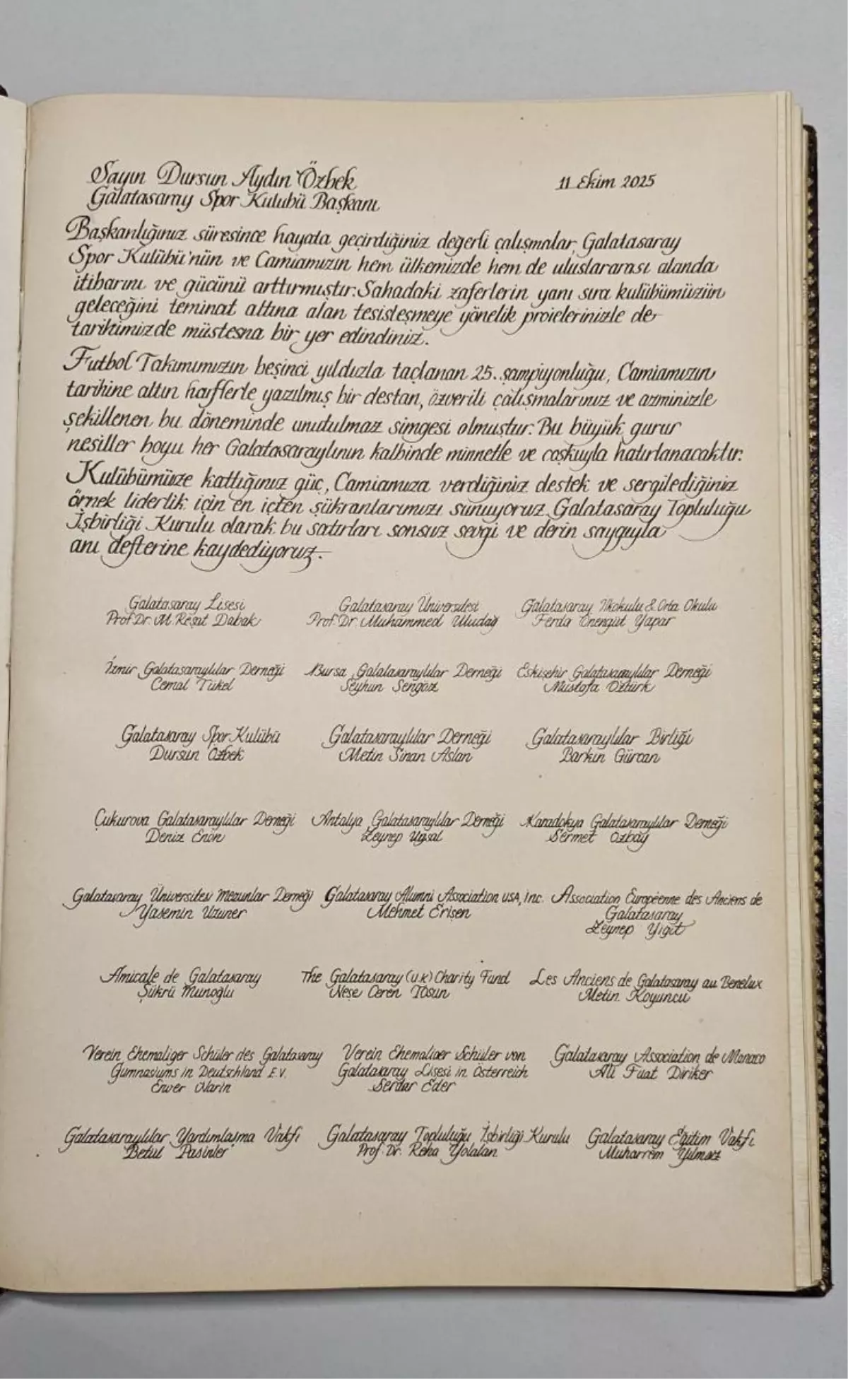 galatasaray lisesinden baskan ozbeke tesekkur yazisi CyWeDKeR